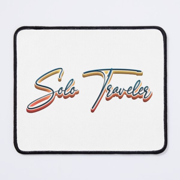 Item preview, Solo Traveler 3D Text designed and sold by Parag's Travel Shop.