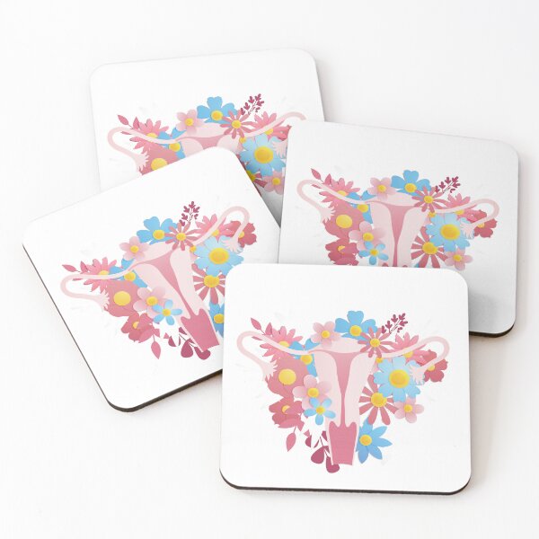 Item preview, Female Reproductive System with Flowers designed and sold by VerboShop.