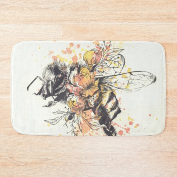 Item preview, Bee and Peony Illustration designed and sold by Kirsty Drechsler.