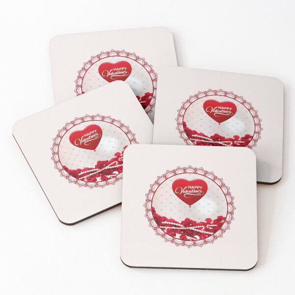 Item preview, Happy Valentine’s Day Roses and Pearls (Red) designed and sold by PawsitiveMum.
