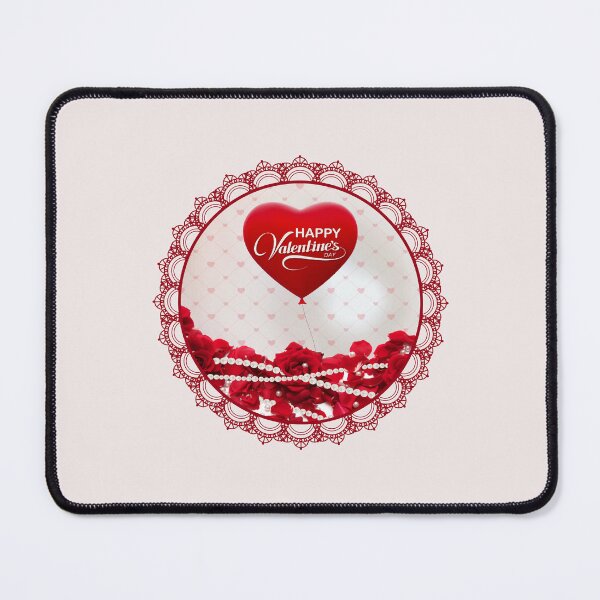 Item preview, Happy Valentine’s Day Roses and Pearls (Red) designed and sold by PawsitiveMum.