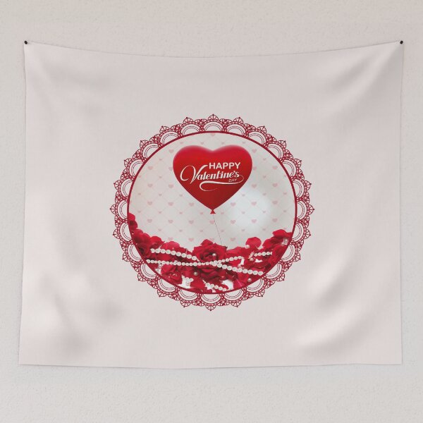 Item preview, Happy Valentine’s Day Roses and Pearls (Red) designed and sold by PawsitiveMum.
