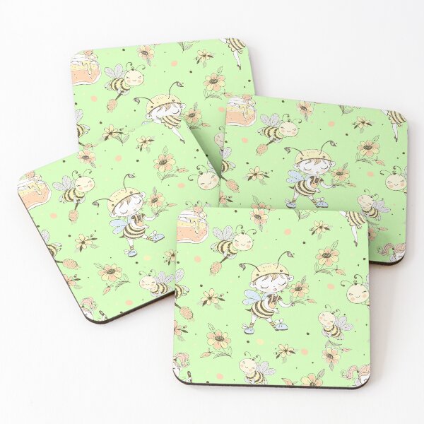 Item preview, ABEJAS Y FLORES designed and sold by KelliesCorner.