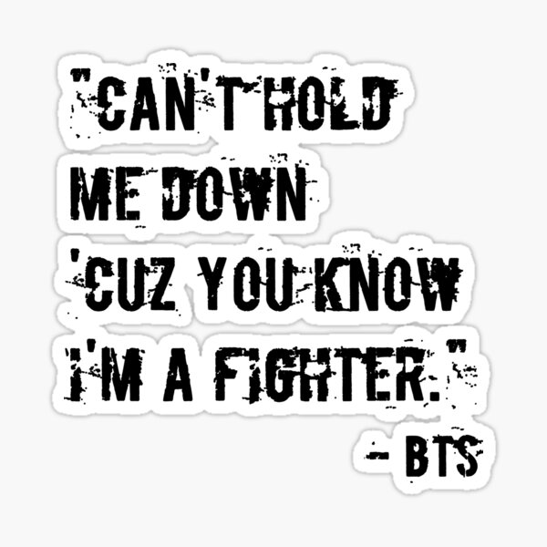 Artikel-Vorschau von BTS - Ich bin ein Kämpfer, designt und verkauft von KpopVip.