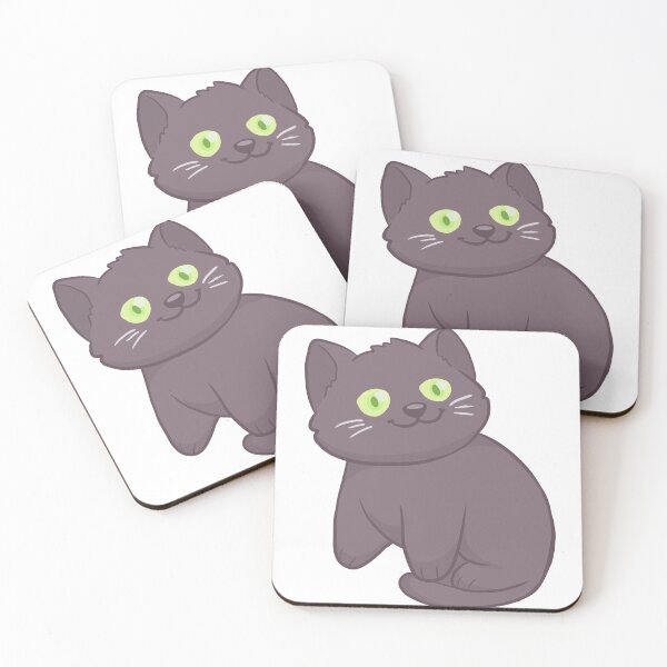 Aperçu de l'œuvre Mignon chat bleu russe Chibi / Bonjour là-bas créée et vendue par AgentFM.