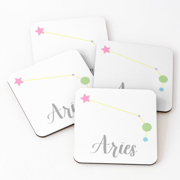Item preview, Aries Zodiac Constellation in Rainbow Pastels designed and sold by Kelly Leung.