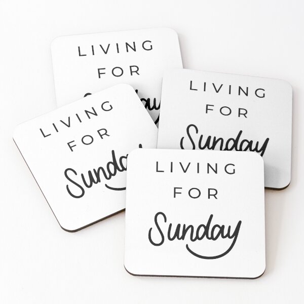 Item preview, LIVING FOR SUNDAY designed and sold by Wordoncloth.