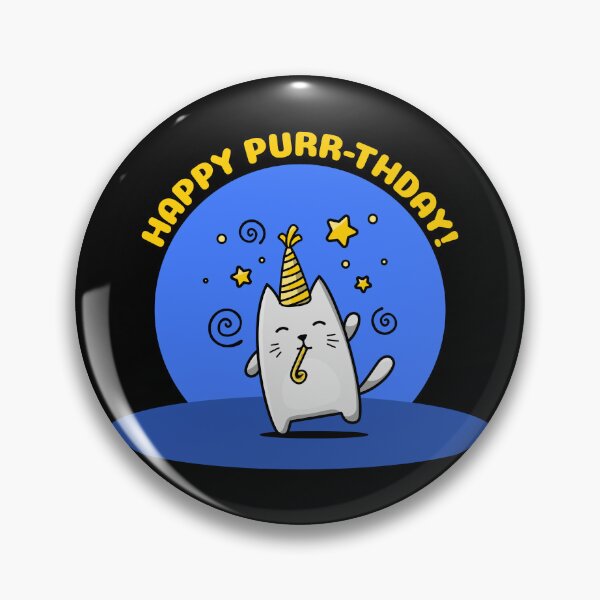 Artikelvorschau, Happy Purr-thday! entworfen und verkauft von LKDesigns24.