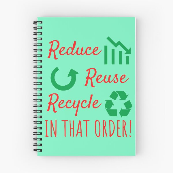 Item preview, reduce reuse recycle in that order designed and sold by Endeavour-Tees.