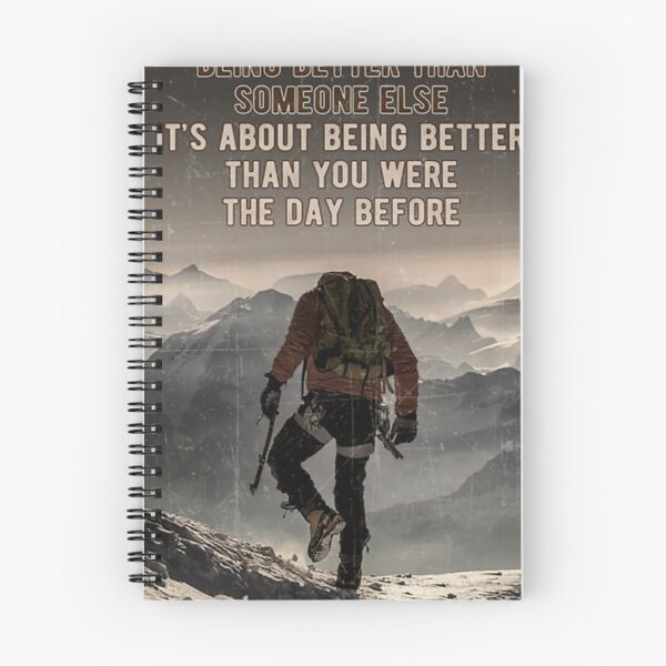 Item preview, Mountaineering It's Not About being better than someone else designed and sold by SaoirseNeid.