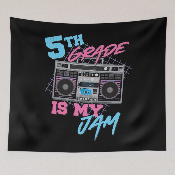 Item preview, 5th Grade Is My Jam Vintage 80s Boombox Teacher Student designed and sold by PrincessBrogan.