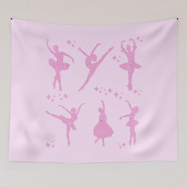 Item preview, Sparkly Pink Ballerina Dancers Who Love Ballet  designed and sold by CreateShape.