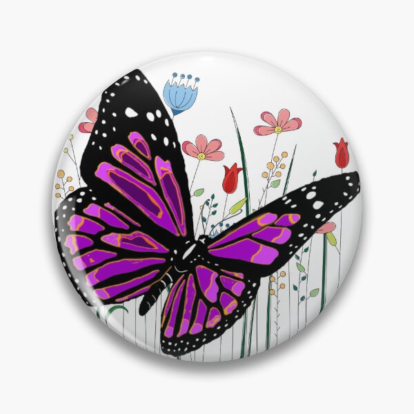 Item preview, Purple Butterfly with flowers birthday party designed and sold by LGMmugsdesign.