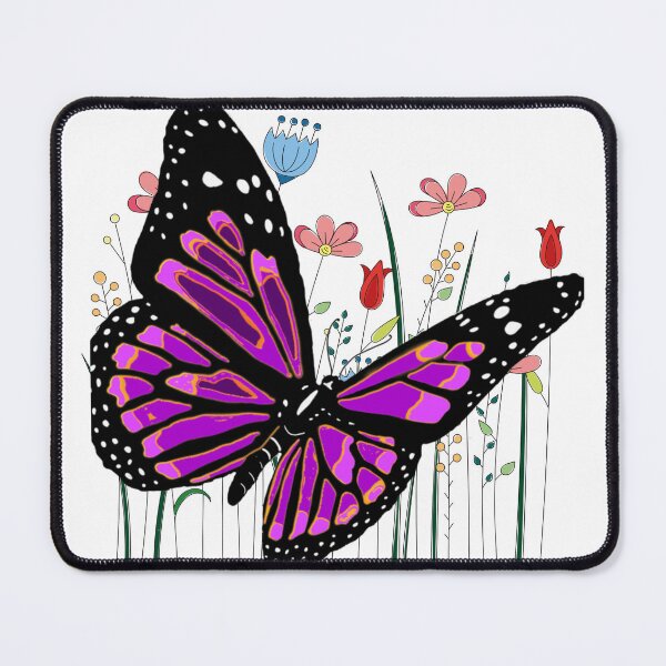 Item preview, Purple Butterfly with flowers birthday party designed and sold by LGMmugsdesign.