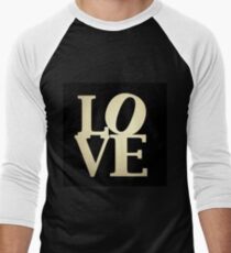 Love Park Philadelphia Sign Men's Baseball ¾ T-Shirt
