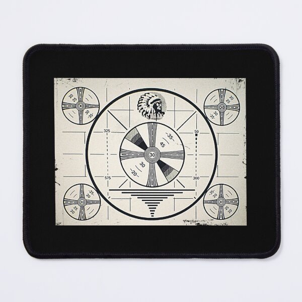 Item preview, Retro distressed Indian Chief Monoscope test pattern designed and sold by Benhia00h.