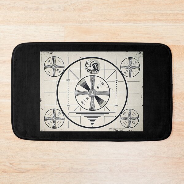 Item preview, Retro distressed Indian Chief Monoscope test pattern designed and sold by Benhia00h.