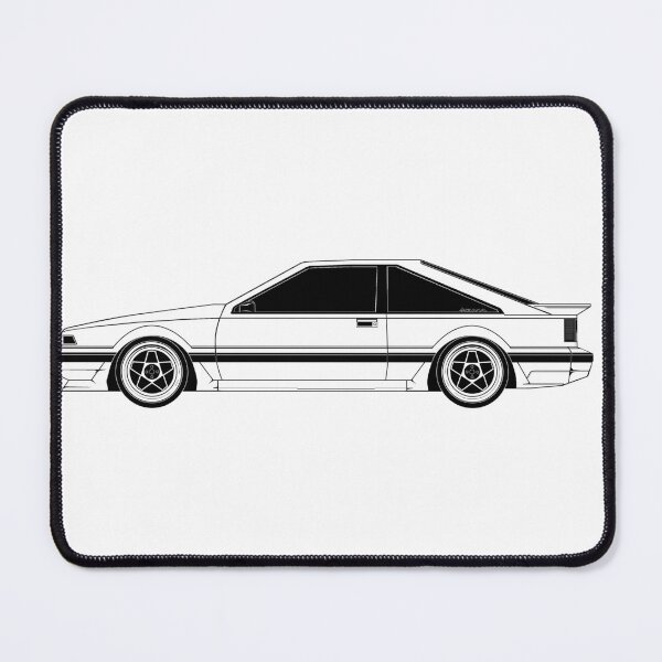 Item preview, 1988 Nissan 200SX-Silvia-180ZX S12 Side picture. monochrome designed and sold by Asolo99.