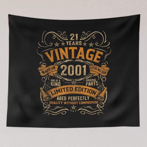 Item preview, 21 Years Old Vintage 2001 21st Birthday Men Women  designed and sold by AnitaBice.
