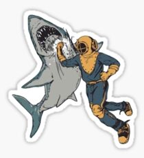 Shark punch Sticker