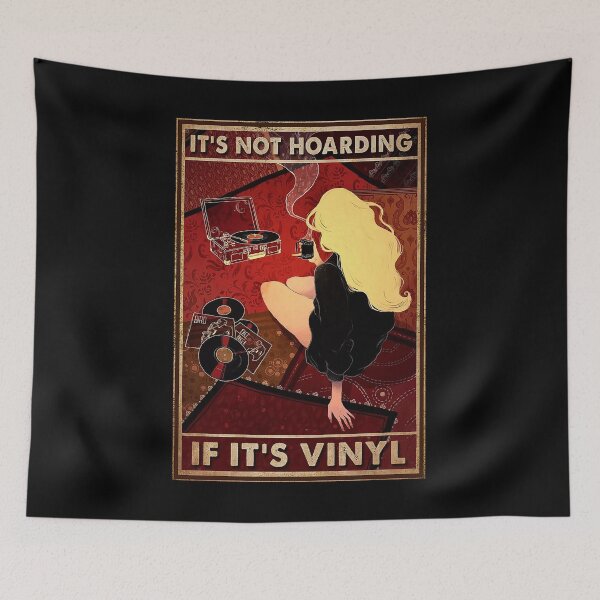 Item preview, It's not hoarding if it's vinyl music lover designed and sold by TeganCrafford.