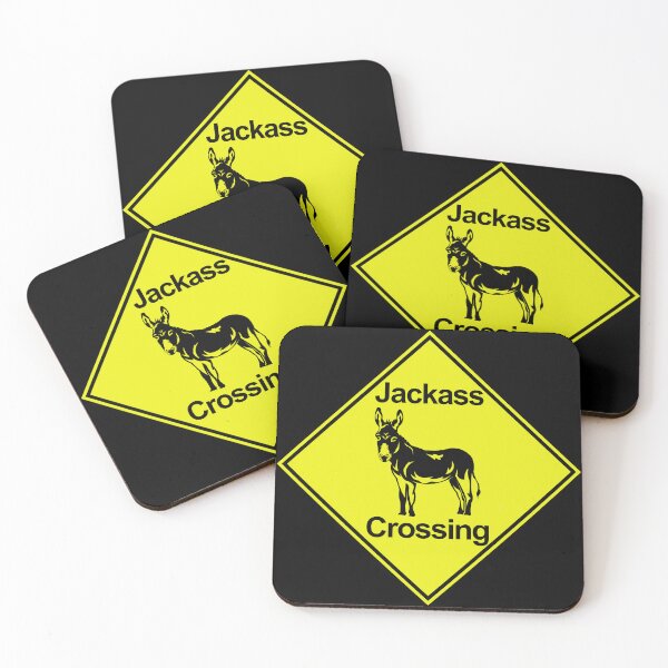 Item preview, Caution sign Jackass crossing Metal sign designed and sold by Hijsgdh45sg.