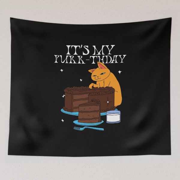 Item preview, It's My Purr-thday designed and sold by LKDesigns24.