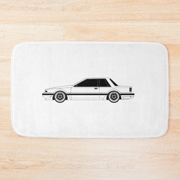 Item preview, 1988 Nissan 200SX-Silvia-180ZX S12 (MK2) (Notchback, coupe) Monochrome side designed and sold by Asolo99.