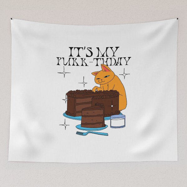 Item preview, It's My Purr-thday designed and sold by LKDesigns24.