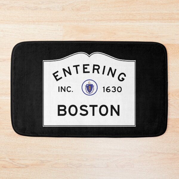 Item preview, Entering Boston - Commonwealth of Massachusetts Road Sign designed and sold by NewNomads.