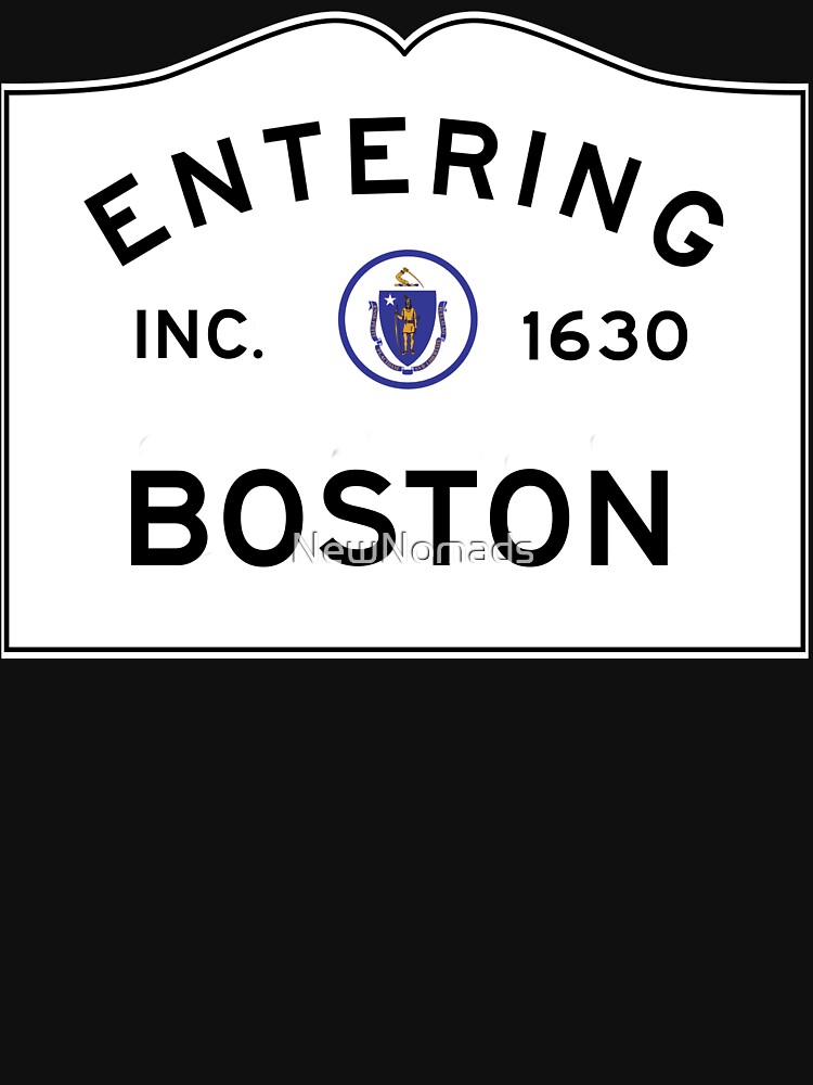 Discover Entering Boston - Commonwealth of Massachusetts Road Sign Kid Pullover Hoodie