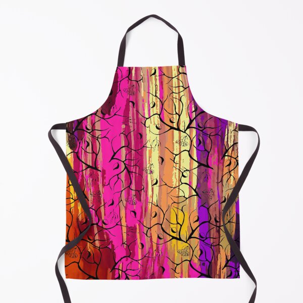 Item preview, watercolor strips, rainbow, tree, leaves, black and white pattern designed and sold by Natairbrush.