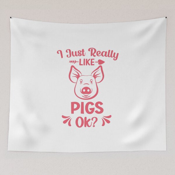 Item preview, I Just Really Like Pigs, OK? designed and sold by beefrancky.