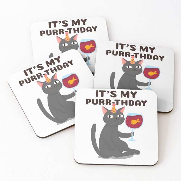 Item preview, It's My Purr-thday designed and sold by LKDesigns24.