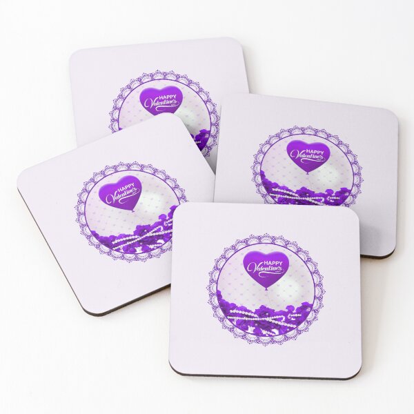 Item preview, Happy Valentine’s Day Roses and Pearls (Purple) designed and sold by PawsitiveMum.