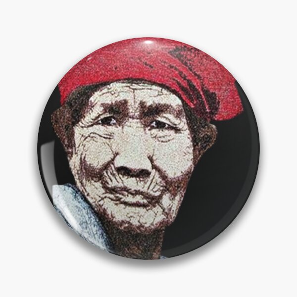 Item preview,  Machine embroidery, Old Wrikled African Man, Stitch crafting, unique embroidered art designed and sold by RudolphBarnard.