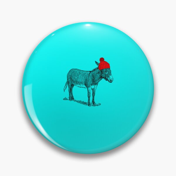 Item preview, Donky Mule Burro wearing a beanie hat. Sticker designed and sold by MahmoudZaid.