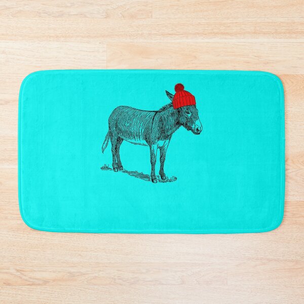 Item preview, Donky Mule Burro wearing a beanie hat. Sticker designed and sold by MahmoudZaid.