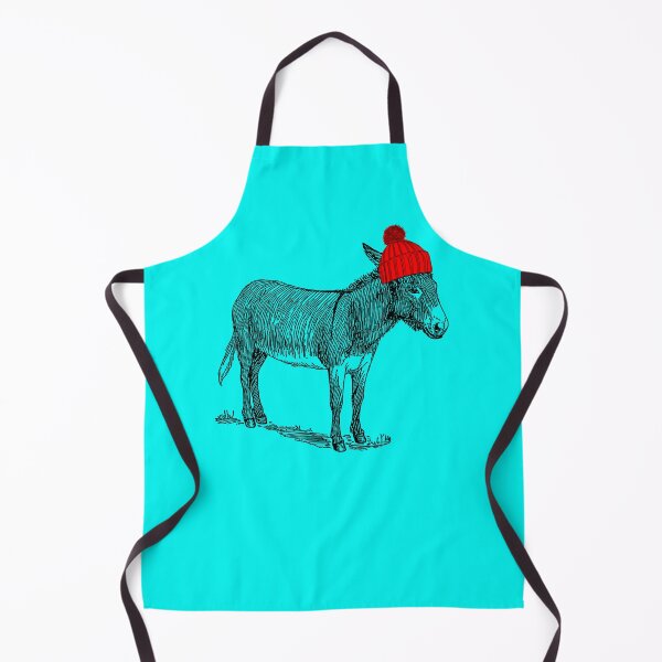 Item preview, Donky Mule Burro wearing a beanie hat. Sticker designed and sold by MahmoudZaid.