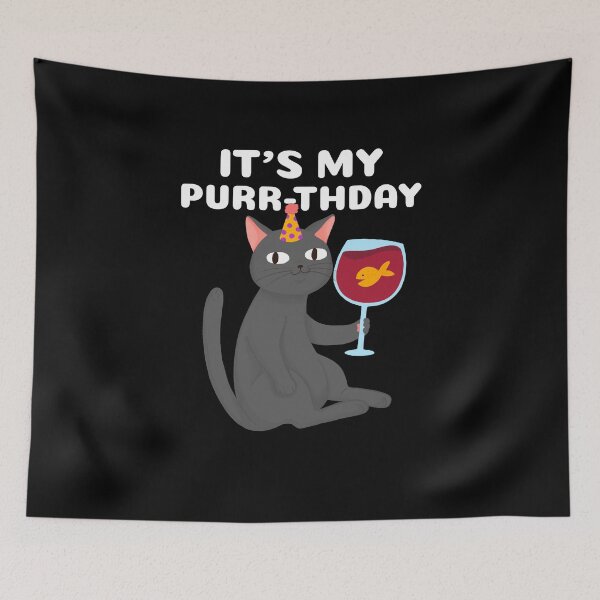 Item preview, It's My Purr-thday designed and sold by LKDesigns24.