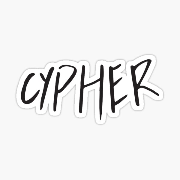 BTS - Caligrafía cifrada Pegatina