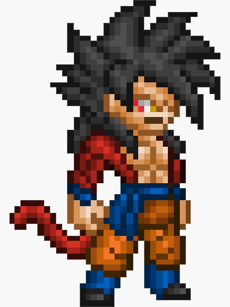 Pixilart - Goku Super Sayajin 4 by seven-shoes