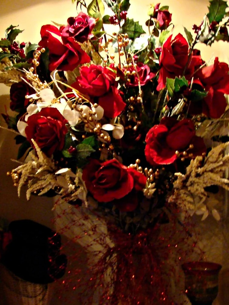 Thumbnail 4 of 4, iPhone Case, "Red, Red Roses" designed and sold by Gail Jones.