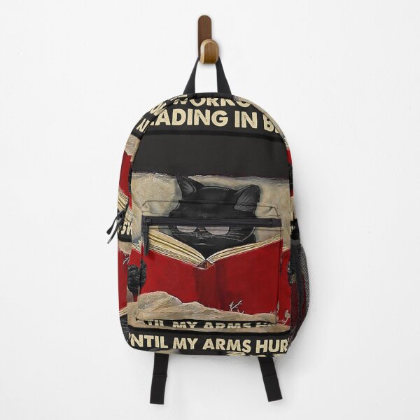 Item preview, My workout is reading in bed until my arms hurt Cat lover designed and sold by KinstleHawa.