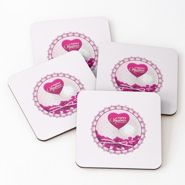 Item preview, Happy Valentine’s Day Roses and Pearls (Hot Pink) designed and sold by PawsitiveMum.