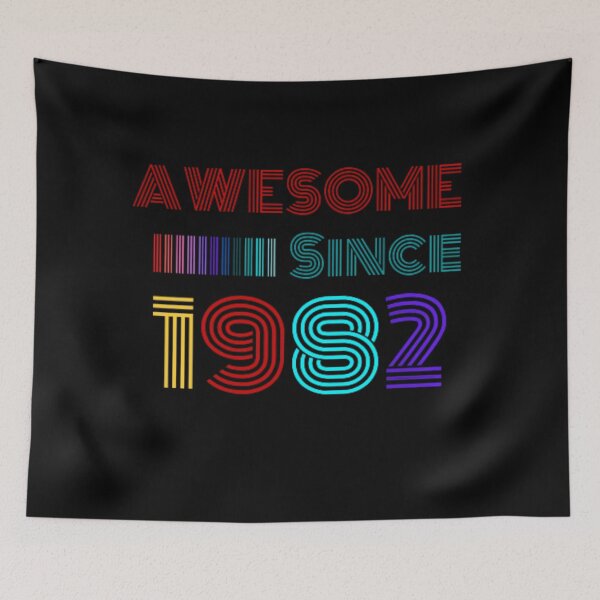 Item preview, Awesome Since 1982 40th Birthday Retro designed and sold by anas667.