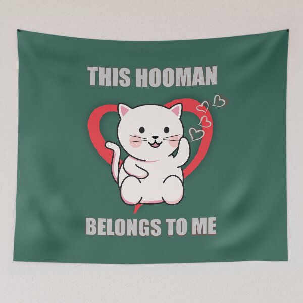 Item preview, This Hooman Belongs to me (cat version) designed and sold by PositiveTeez.