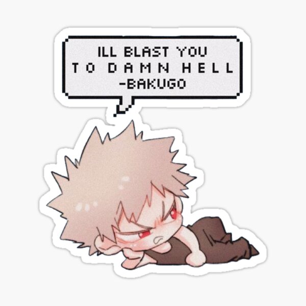 Chibi Bakugo Sticker For Sale By Cloufae Redbubble 2555