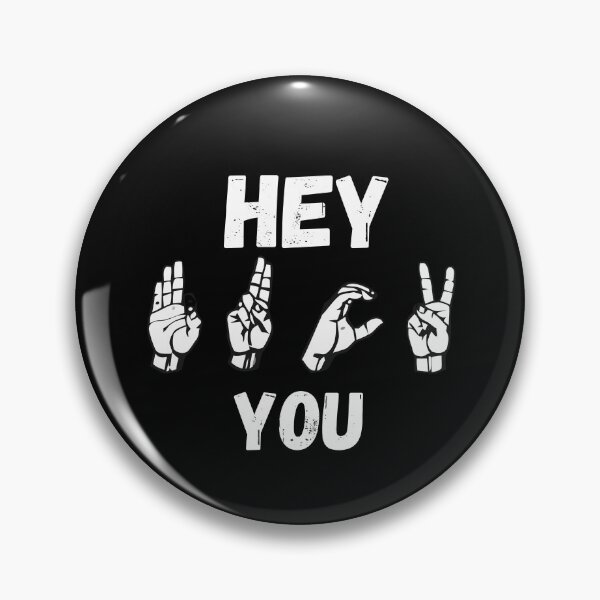 Item preview, Hey you. Funny sign language greeting designed and sold by PlanBesser.