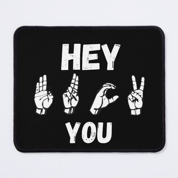 Item preview, Hey you. Funny sign language greeting designed and sold by PlanBesser.